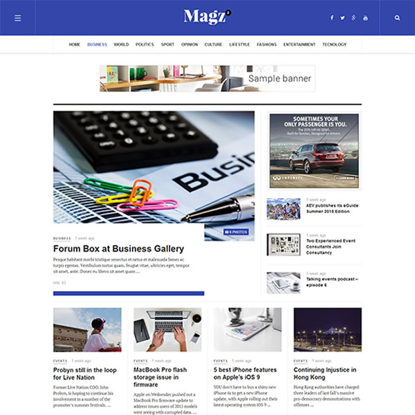 Diseño web de noticias